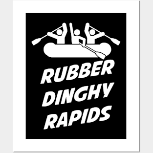 RUBBER DINGHY RAPIDS MENS FUNNY COMEDY FOUR LIONS RAFT BOAT KAYAK GIFT kayak Posters and Art